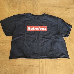 Notorious Black Crop Top